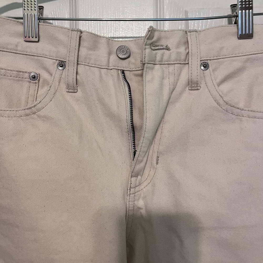 J. Crew Women's Cream Boyfriend Jeans - Picture 2 of 7